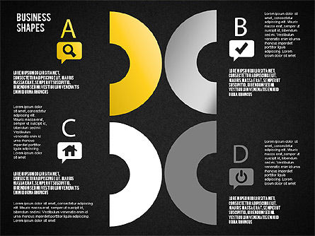 Schéma de bande intersectant, Diapositive 14, 01604, Modèles commerciaux — PoweredTemplate.com