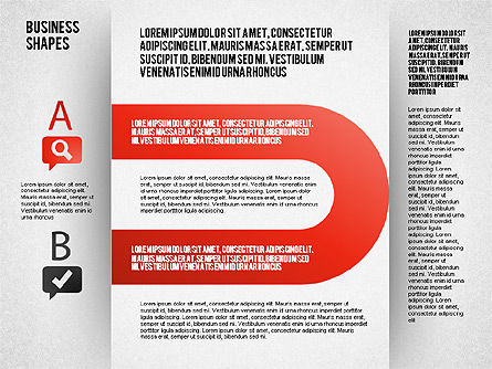 Schéma de bande intersectant, Diapositive 2, 01604, Modèles commerciaux — PoweredTemplate.com