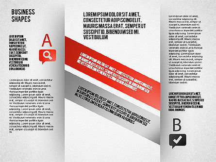 Schéma de bande intersectant, Diapositive 3, 01604, Modèles commerciaux — PoweredTemplate.com