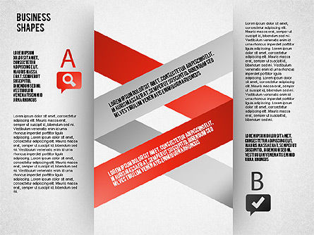 Schéma de bande intersectant, Diapositive 5, 01604, Modèles commerciaux — PoweredTemplate.com