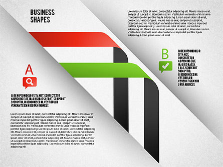 Schéma de bande intersectant, Diapositive 7, 01604, Modèles commerciaux — PoweredTemplate.com