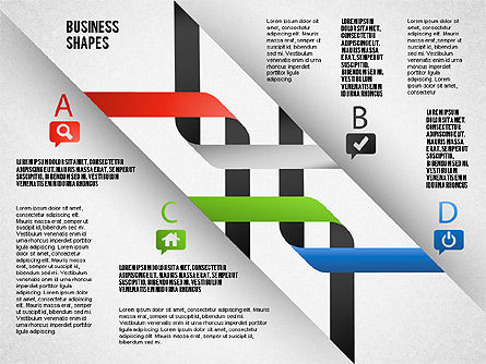 Diagrama de cinta de intersección, Diapositiva 8, 01604, Modelos de negocios — PoweredTemplate.com