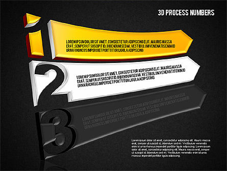 Formas y escenario con números, Diapositiva 11, 01607, Diagramas de la etapa — PoweredTemplate.com
