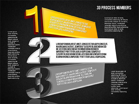 Formas y escenario con números, Diapositiva 15, 01607, Diagramas de la etapa — PoweredTemplate.com