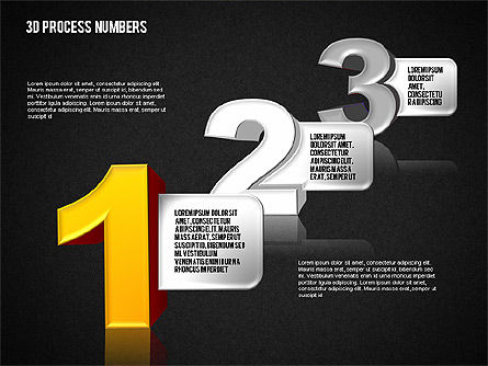 Formas y escenario con números, Diapositiva 16, 01607, Diagramas de la etapa — PoweredTemplate.com