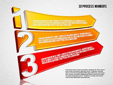 Formas y escenario con números, Diapositiva 3, 01607, Diagramas de la etapa — PoweredTemplate.com