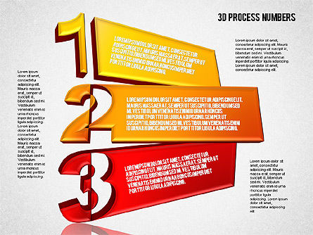 Shapes and Stage with Numbers, Slide 6, 01607, Stage Diagrams — PoweredTemplate.com