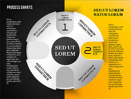Planning chart met zandloper, Dia 14, 01612, Stage diagrams — PoweredTemplate.com