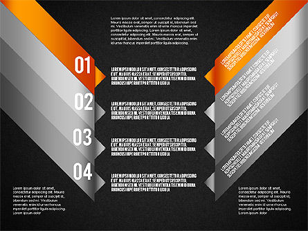 Conjunto de líneas reflejadas, Diapositiva 13, 01613, Diagramas de la etapa — PoweredTemplate.com