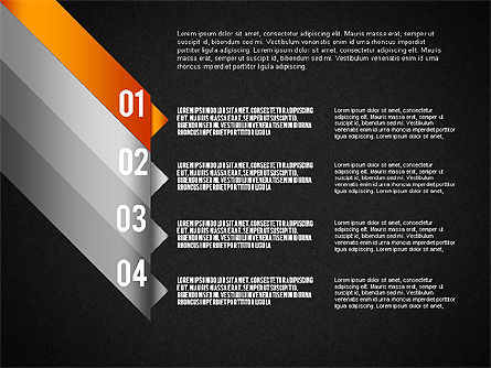 Conjunto de líneas reflejadas, Diapositiva 14, 01613, Diagramas de la etapa — PoweredTemplate.com