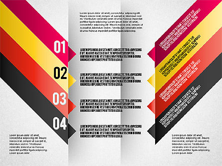 Ensembles de lignes réfléchies, Diapositive 5, 01613, Schémas d'étapes — PoweredTemplate.com