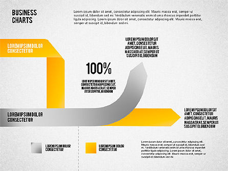 Gráfico de sectores de la cinta coloreada, Diapositiva 5, 01614, Gráficos circulares — PoweredTemplate.com