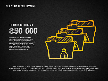 ネットワーク開発の図形, スライド 13, 01615, ビジネスモデル — PoweredTemplate.com