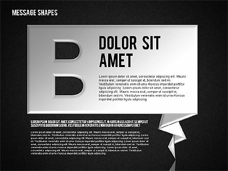 Formes de dialogue, Diapositive 10, 01618, Formes — PoweredTemplate.com