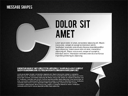 Formes de dialogue, Diapositive 11, 01618, Formes — PoweredTemplate.com