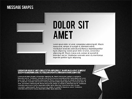 Formas de diálogo, Diapositiva 13, 01618, Formas — PoweredTemplate.com