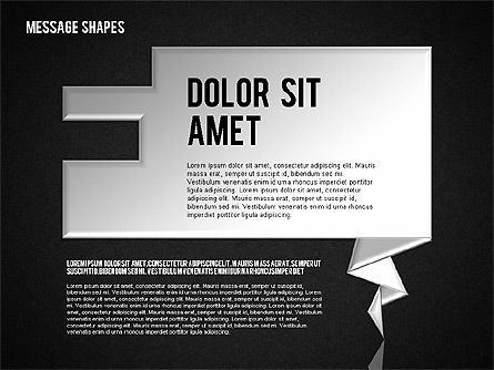 Formes de dialogue, Diapositive 14, 01618, Formes — PoweredTemplate.com