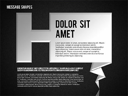 Formas de diálogo, Diapositiva 16, 01618, Formas — PoweredTemplate.com