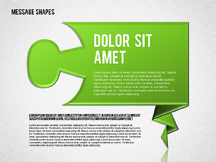 Dialog Shapes, Slide 3, 01618, Shapes — PoweredTemplate.com