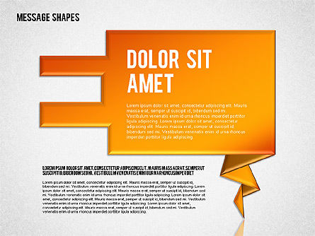 Dialog Shapes, Slide 5, 01618, Shapes — PoweredTemplate.com