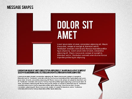 Dialog Shapes, Slide 8, 01618, Shapes — PoweredTemplate.com