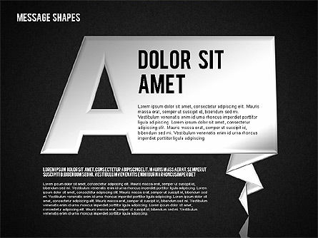 Formas de diálogo, Diapositiva 9, 01618, Formas — PoweredTemplate.com
