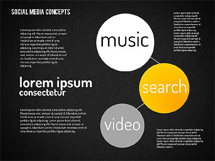 Concepto de medios sociales, Diapositiva 14, 01622, Modelos de negocios — PoweredTemplate.com