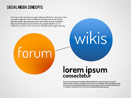 Social media concept, Dia 5, 01622, Businessmodellen — PoweredTemplate.com