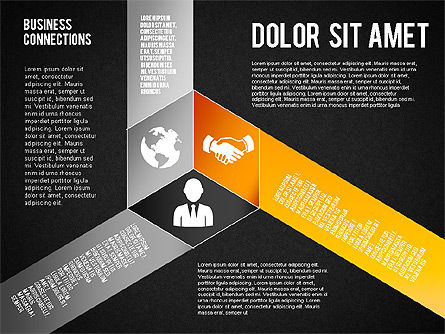 Diagrama de estilos de polilíneas, Diapositiva 10, 01623, Modelos de negocios — PoweredTemplate.com