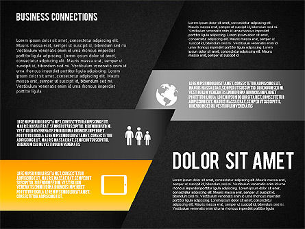 Diagrama de estilos de polilíneas, Diapositiva 12, 01623, Modelos de negocios — PoweredTemplate.com