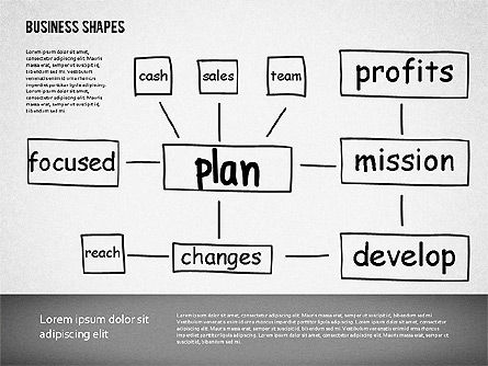 Modèle de plan d'affaires, Modele PowerPoint, 01627, Modèles commerciaux — PoweredTemplate.com