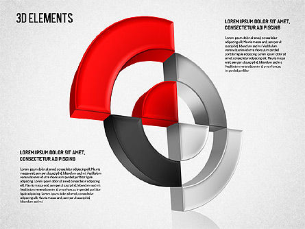 3d formes abstraites, Diapositive 4, 01629, Formes — PoweredTemplate.com