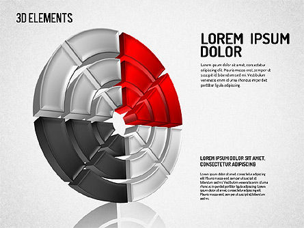 3d formes abstraites, Diapositive 5, 01629, Formes — PoweredTemplate.com