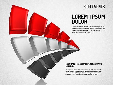 3d formes abstraites, Diapositive 7, 01629, Formes — PoweredTemplate.com