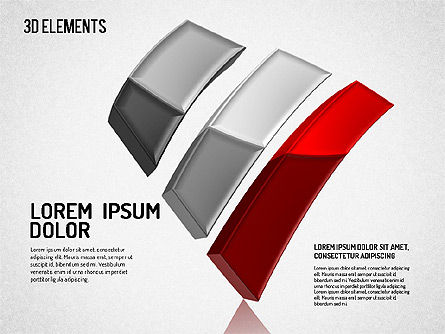 3D formas abstractas, Diapositiva 8, 01629, Formas — PoweredTemplate.com