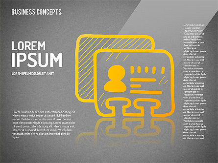 Ensemble de formes de style croquis, Diapositive 10, 01631, Formes — PoweredTemplate.com