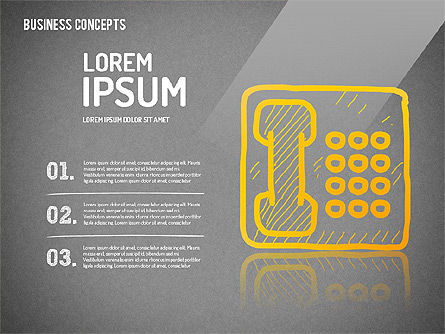 Conjunto de formas de estilo de bosquejo, Diapositiva 11, 01631, Formas — PoweredTemplate.com