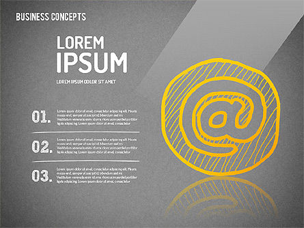 Ensemble de formes de style croquis, Diapositive 13, 01631, Formes — PoweredTemplate.com