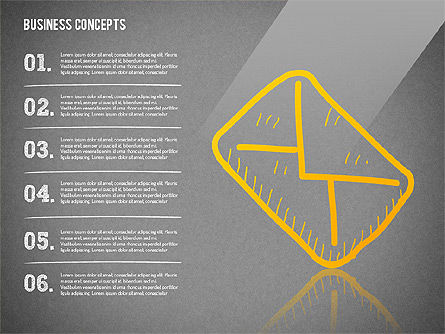 Ensemble de formes de style croquis, Diapositive 16, 01631, Formes — PoweredTemplate.com
