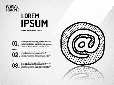Ensemble de formes de style croquis, Diapositive 5, 01631, Formes — PoweredTemplate.com