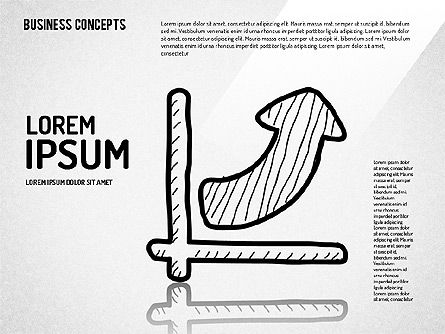 Conjunto de formas de estilo de bosquejo, Diapositiva 6, 01631, Formas — PoweredTemplate.com