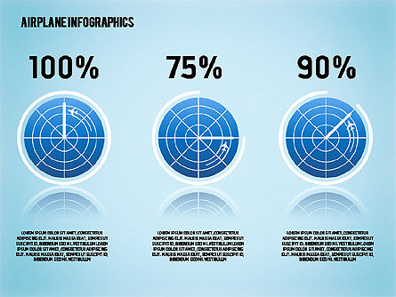 Infografía de aviones, Diapositiva 10, 01632, Modelos de negocios — PoweredTemplate.com
