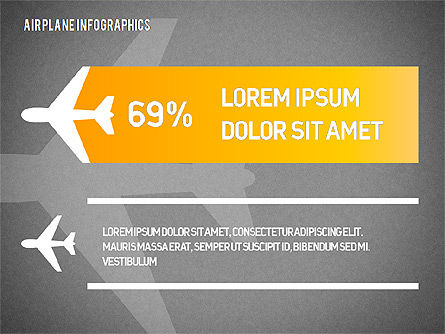 飛行機のインフォグラフィックス, スライド 13, 01632, ビジネスモデル — PoweredTemplate.com