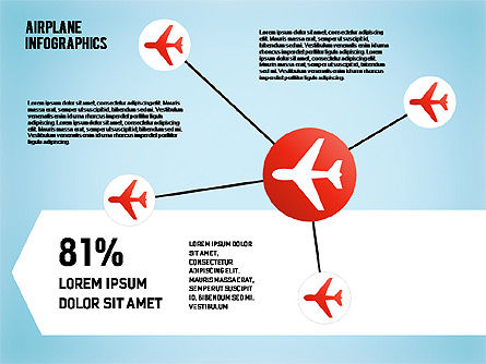 Infographie en avion, Diapositive 6, 01632, Modèles commerciaux — PoweredTemplate.com