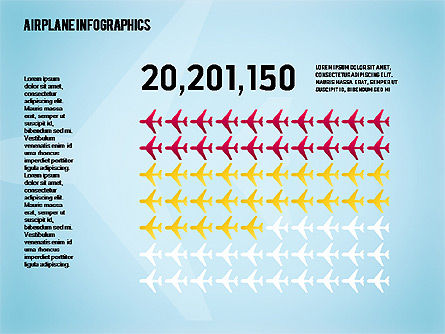 Infografis Pesawat Terbang, Slide 9, 01632, Model Bisnis — PoweredTemplate.com