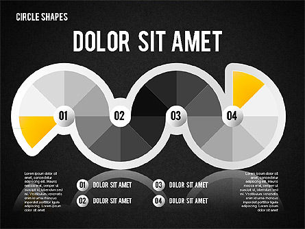 Formas redondas segmentadas, Diapositiva 10, 01633, Diagramas de la etapa — PoweredTemplate.com