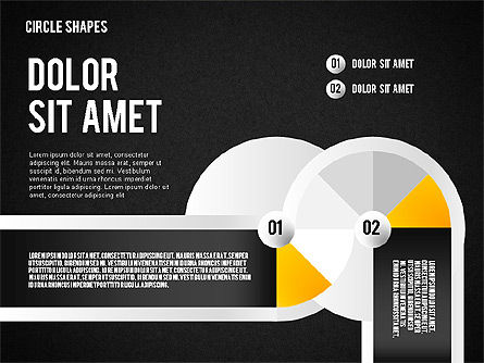 Bentuk Bulat Tersegmentasi, Slide 15, 01633, Diagram Panggung — PoweredTemplate.com