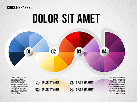 Segmented Round Shapes, Slide 2, 01633, Stage Diagrams — PoweredTemplate.com