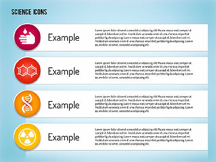 Science Process with Icons, Slide 12, 01634, Icons — PoweredTemplate.com