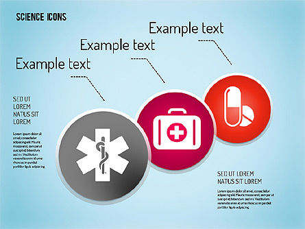 Proceso de la ciencia con los iconos, Diapositiva 3, 01634, Iconos — PoweredTemplate.com
